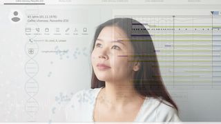 Das digitale Patientenmodell des Fraunhofer-Leitprojekts Med²icin unterstützt Medizinerinnen und Mediziner mit KI-basierten Analysen bei der Auswahl der bestmöglichen und kosteneffizientesten Behandlung.  (© Fraunhofer IGD)