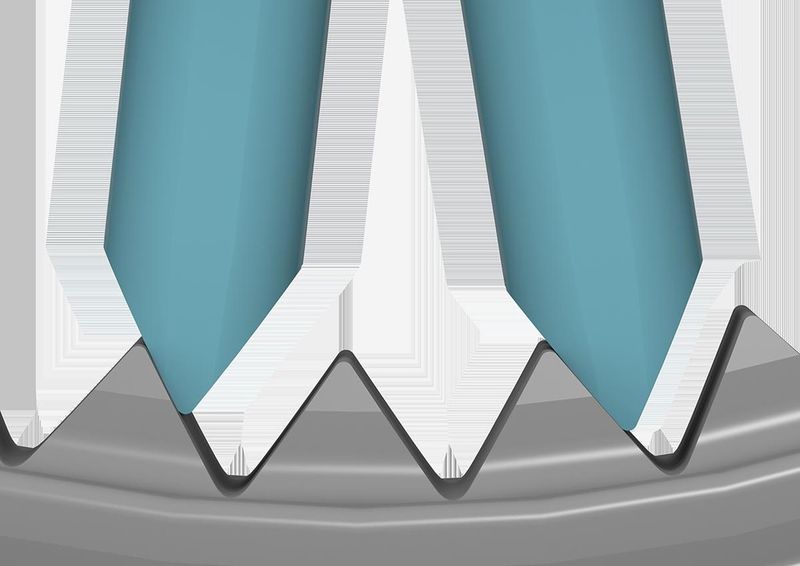 Die eingreifenden Zähne richten sich durch ihre zylindrische Führung im Zahnträger von selbst aus und optimieren so das Eingreifen in die Innenverzahnung – was zu einer optimalen Breitenlastverteilung führt. (Bild: Wittenstein)