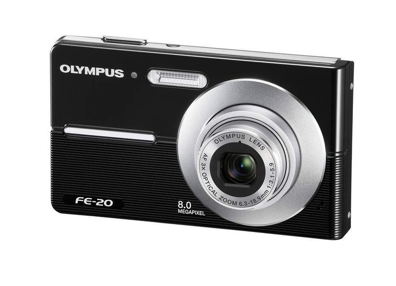 Alle neuen FE-Modelle von Olympus – hier die FE-20 – sind mit einem Acht-Megapixel-CCD ausgestattet. (Archiv: Vogel Business Media)