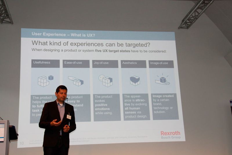 Stefan Lehnert von Bosch Rexroth sprach über 