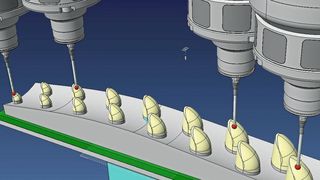 Der Elektrodenkonstrukteur legt die gewünschten Messpunkte fest, indem er einfach Punkte auf den entsprechenden Faces der Elektrode anklickt.  (Mecadat)