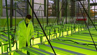 Dipl. Ing. Andreas Apel im neuen Algentechnikum (Bild: Andreas Heddergott / TU Muenchen)