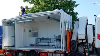 Das mobile Covid-19-Test-Labor von Waldner ist innerhalb eines Tages einsatzbereit. (Waldner)