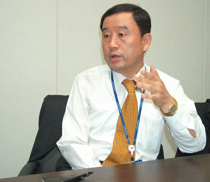 Jang Jae Lee, Senior Vize President Digital Media Network und Digital Printing Division, im Gespräch mit IT-BUSINESS über künftige Ziele und Strategien. (Archiv: Vogel Business Media)