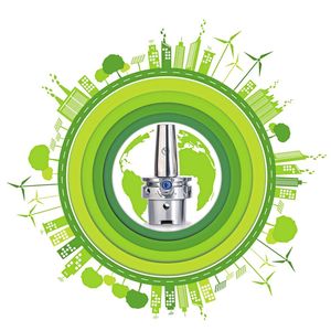 Die Nachhaltigkeitsbetrachtung verschiedener Spanntechnologien fällt eindeutig zugunsten der Hydrodehnspanntechnologie aus.(Bild:  Mapal)