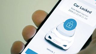 Auf oder zu? Das Smartphone gibt Auskunft und wird künftig auch den Autoschlüssel ersetzen.  (Bosch)
