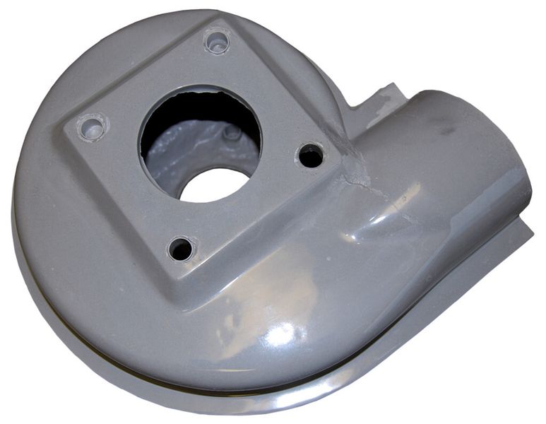 Rotationsgeformte Ventilatorgehäuse-Halbschale aus glasfaserverstärktem Beton. (Bild: Hürner-Funken)