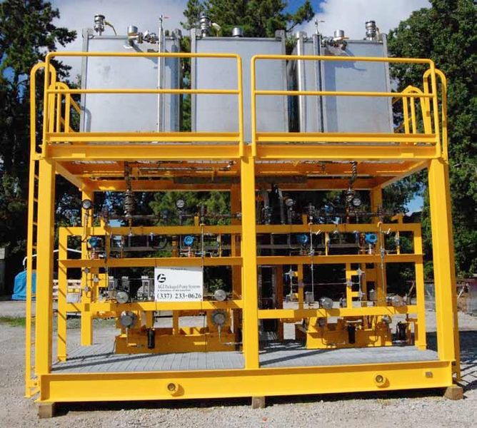 The chemical injection skid fabricated by AGI Packaged Pump Systems (Picture: Swagelok)