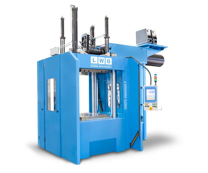 Hydraulic VSEFD 6300 4000 Performance vertical injection moulding machine from LWB’s VS Performance series with standard Fifo injection unit (Source: Shibaura Machine LWB)