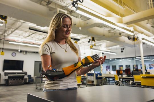Using Stratasys' additive manufacturing technology, Limbitless produced ready-to-use prosthetic components.(Source:  Stratasys)