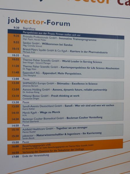 Impressionen von der diesjährigen Analytica, Halle B1/B2 Labortechnik und Career Day. Der Jobvector Career Day auf der Analytica in München.  Weitere aktuelle Bilder und Nachrichten finden Sie auf unserer Landingpage zur Analytica, in unserem Visitorguide zur Messe oder in den kommenden Tage auch auf der Bildergalerie-Übersichtsseite (Bild: Back/LABORPRAXIS)