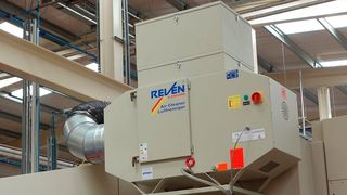 Luftreiniger für die CFK-Zerspanung von Reven. (Reven)