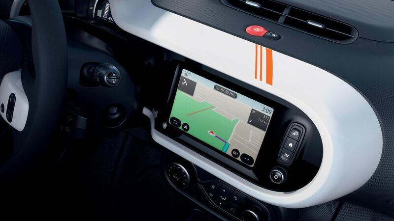 Der Sieben-Zoll-Touchscreen in der Mittelkonsole des Twingo Electric . (Renault)