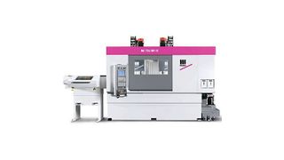 Bild 1: Das Fräs-Dreh-Zentrum MC 726/MT-2C benötigt 30% weniger Fläche, hat eine integrierte Automation und ein Grundgestell aus Polymerbeton. (Archiv: Vogel Business Media)