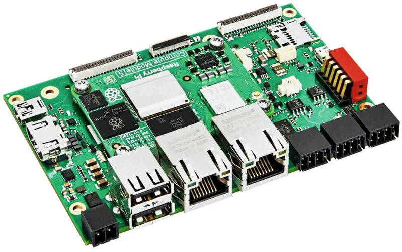Pi-Tron CM5:  das Compute Modul 5 spendiert dem Board dank Broadcom-SoC BCM2712 mit Quadcore Cortex A76 eine hohe Rechenleistung.(Bild:  Kontron)