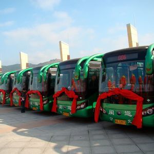 Chinas Yutong-Busse in Lianjing mit Flüssigerdgas-Antrieb