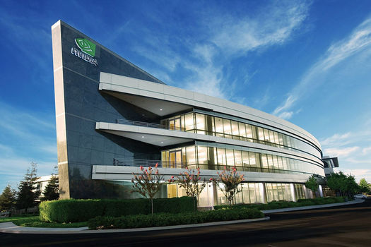 In der Nvidia Konzernzentrale im Silicon Valley wird mit Hochdruck an noch leistungsfähigerer Technik getüftelt. (Nvidia)