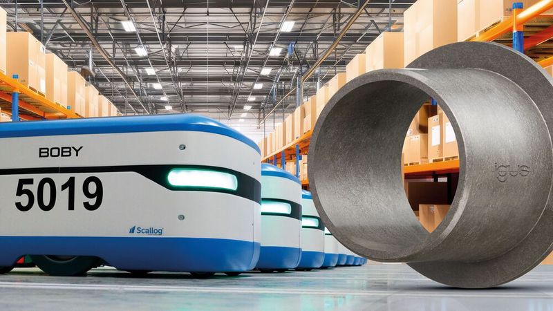 Die Roboter können mit einer einzigen Akkuladung bis zu 14 Stunden lang ununterbrochen autonom arbeiten.(Bild:  Igus)