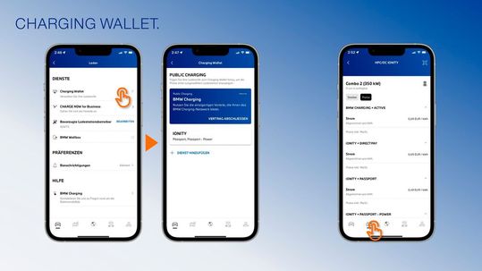 Im neuen „Charging Wallet“ der My-BMW-App lassen sich Ladetarife bevorzugter Energieanbieter speichern.(Bild:  BMW)