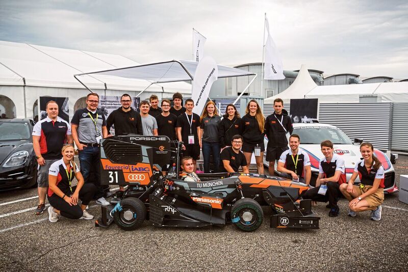 In der Kategorie Formula Student Electric (Elektro-Rennfahrzeuge) gewann das Team „TUfast Racing Team e-Technology“ der TU München. (FSG/Rankin)