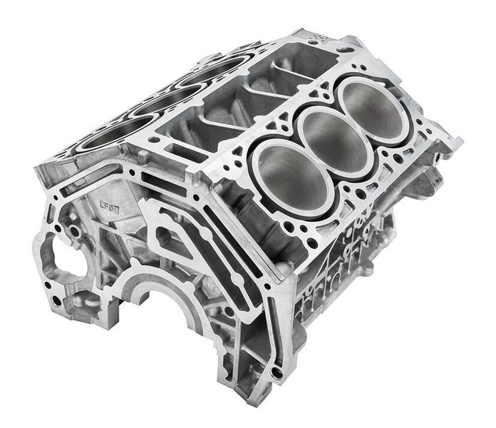 Motorblock – produziert auf einer «Bühler 350». (Bild: Bühler)