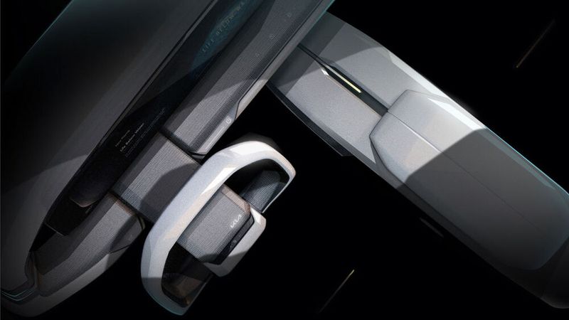 Auffällig ist das eckige Lenkrad... (Bild: Kia)