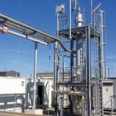 Pilotanlage beim Partner in Staßfurt zur Gastrocknung mit keramischen Membranen (Bild: Fraunhofer IKTS)