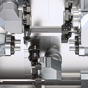 Index-Produktionsdreh­automat C200 Tandem – Innenraum.