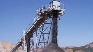 Fig. 1: Modular belt conveyor systems enable fast installation and dismantling and also increase reusability of components for temporary projects. (Picture: H+E Logistik GmbH)