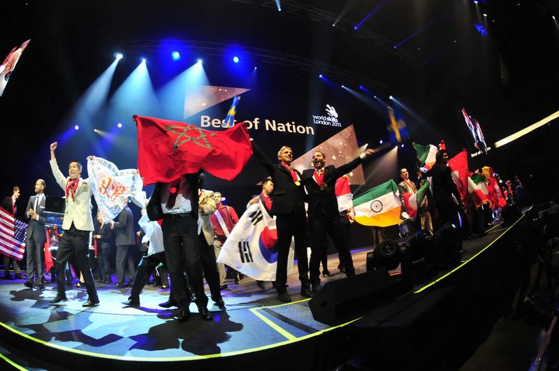Medaillenvergabe in London 2011. (Bild: World-Skills)