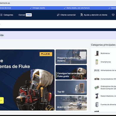 Mit conradelectronic.es startet die Conrad Sourcing Platform jetzt auch in Spanien.  (Bild: Conrad Electronic)