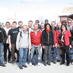 Die Crew der Lastech AG strebt hoch hinaus, hier beim Firmenausflug auf der Kleinen Scheidegg.
