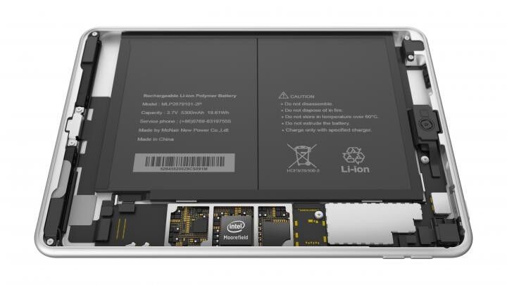 Ausgestattet ist das Tablet mit einem 64-Bit-Quad-Core-Prozessor von Intel, der mit 2,3 Gigahertz taktet. (Bild: Nokia)