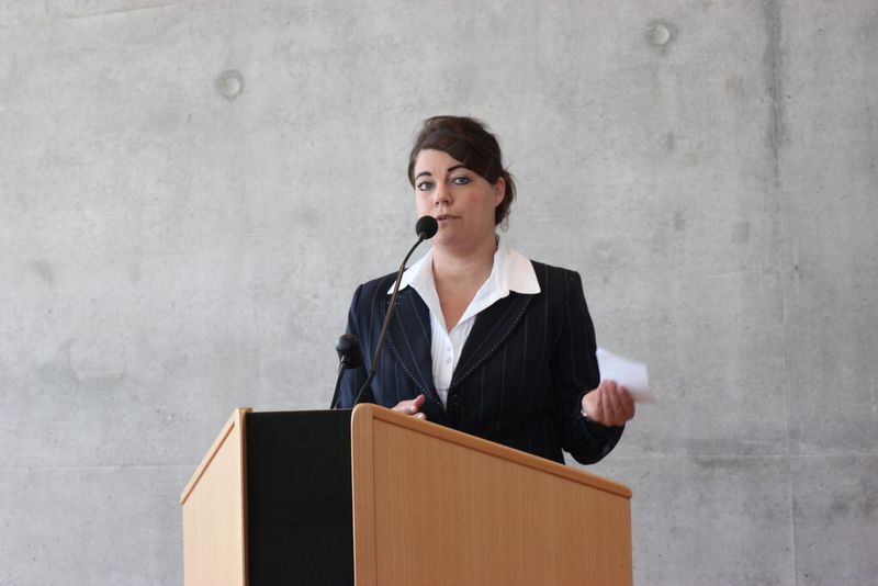 Moderiert im Tagungssaal 2, Caroline Eberl vom Netzwerk Medizintechnk an der Hochschule Landshut. (Bild: Castagna)