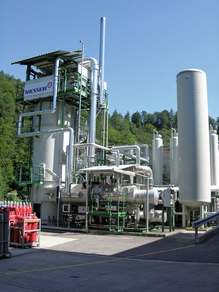 Die Produktionsanlage für Wasserstoff. (Bild: Messer Schweiz)