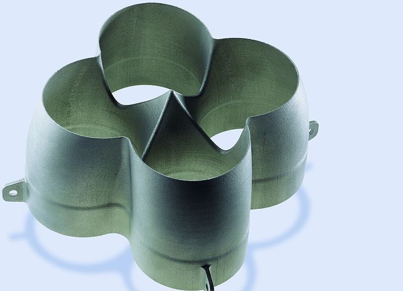 Produktbeispiel Lasercusing: Flanschbrille für den Abgasbereich. (Bild: Toolcraft)