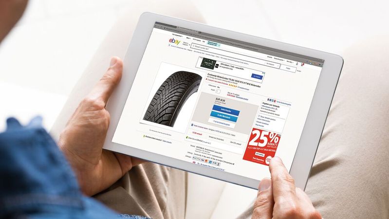 Ein beliebter Ort für den digitalen Reifenkauf ist Ebay. Dort haben Interessenten außerdem die Möglichkeit, die Montage der Pneus direkt mit zu buchen und eine teilnehmende Werkstatt in ihrer Nähe auszuwählen.(Bild:  © Rido - stock.adobe.com)