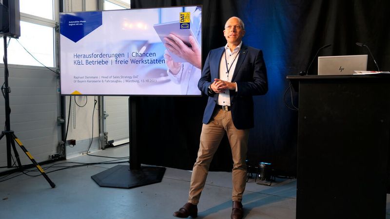 Der DAT-Report war die Grundlage für den Vortrag von Raphael Damann, DAT. (Bild: Wenz | VCG)