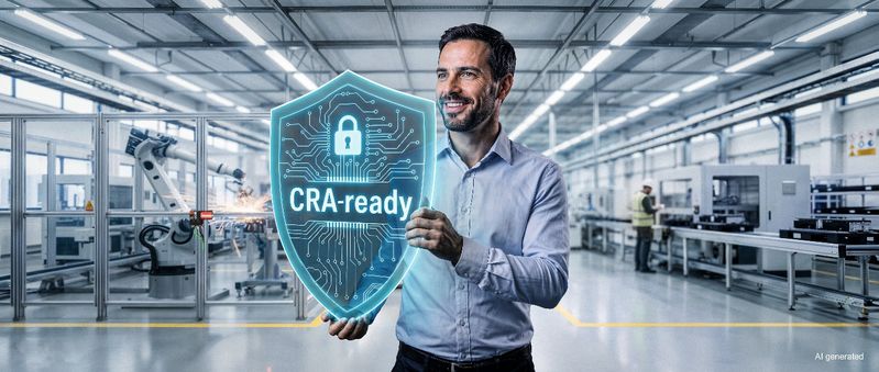 Euchner informiert auf der SPS über den CRA-Status seiner Produkte und Baureihen sowie über Security-Maßnahmen für Maschinen und Anlagen.(Bild:  KI-generiert / Euchner)