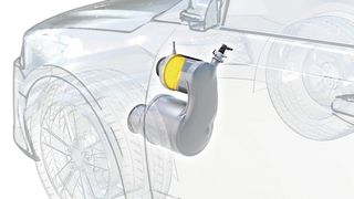 Der Emicat von Vitesco nutzt den Strom von 48-Volt-Hybridsystemen, um Katalysatoren von Dieselmotoren aufzuheizen, wenn das Abgas zu kühl ist. (Bild: Vitesco)