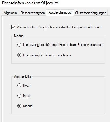 Zu den neuen Cluster-Funktionen in Windows Server 2016 gehört auch der integrierte Lastenausgleich. (Joos / Microsoft)