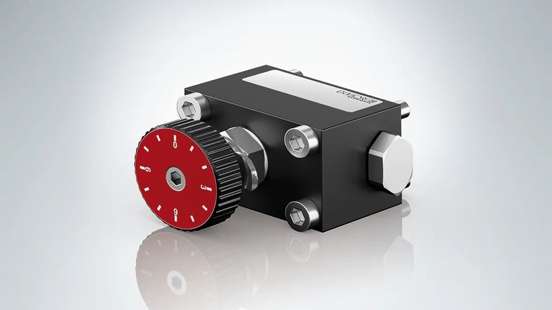 Das Stromregelventil Typ CQ-P-DW von Hawe Hydraulik arbeitet last- und viskositätsunabhängig. Es ist für Hochdruckhydraulik bis 700 bar geeignet. (Bild:  Hawe Hydraulik)