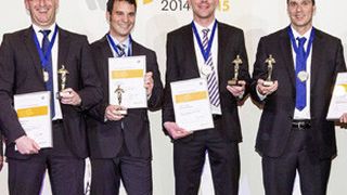 Die Sieger des RQWC-Finales in Ludwigsfelde: (v.li.) Christian Kerle, Sven Krum, Markus Schlüter und Christoph Künzel. (Foto: VW)