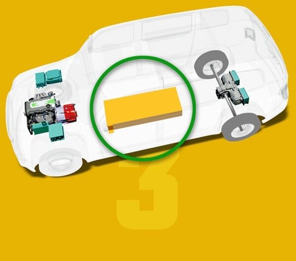 Der Akkupack unter dem Fahrzeugboden wird bei Bedarf nachgeladen (Bild: Frazer-Nash)