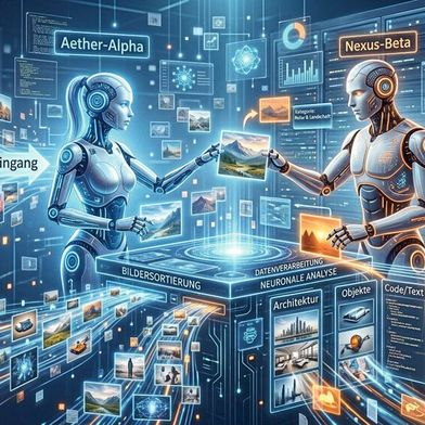 Eine KI erzeugt Trainingsdaten für eine andere KI - das macht viel Sinn. (Bild: KI-generiert)