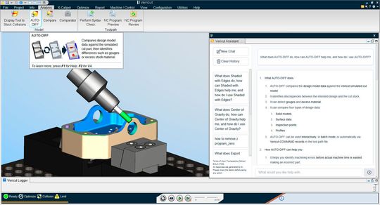 With Vericut 9.7, manufacturers gain faster simulation, smarter workflows, expanded AI assistance, and improved tooling visibility (Source:  Vericut)