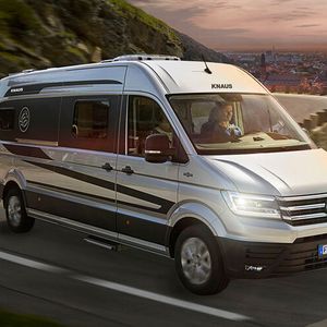 Mit dem Jandelsbrunner Caravaning-Hersteller Knaus hat ein Großer der Branche den Crafter zum rollenden Eigenheim umgebaut.(Bild:  Knaus)