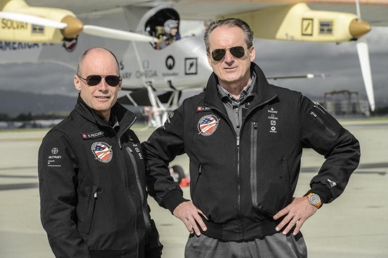 Die Piloten und geistigen Väter der Solar Impulse: Bertrand Piccard und Andre Borschberg (Solar Impulse/Polaris)