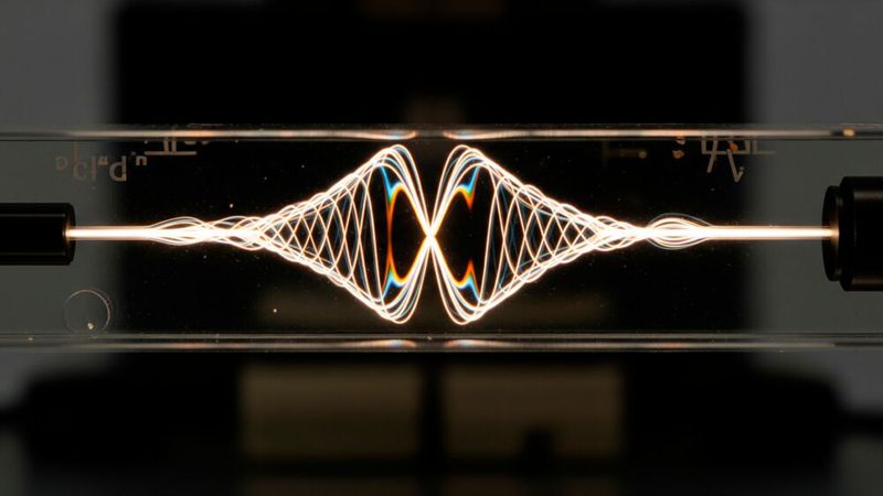 Die schwingenden, sich drehenden Teilchen, Photonen zumeist, scheinen sich als eine mögliche Variante von Quantencomputern zu etablieren. (Bild: ©  Rindang Bimantara - stock.adobe.com / KI-generiert)