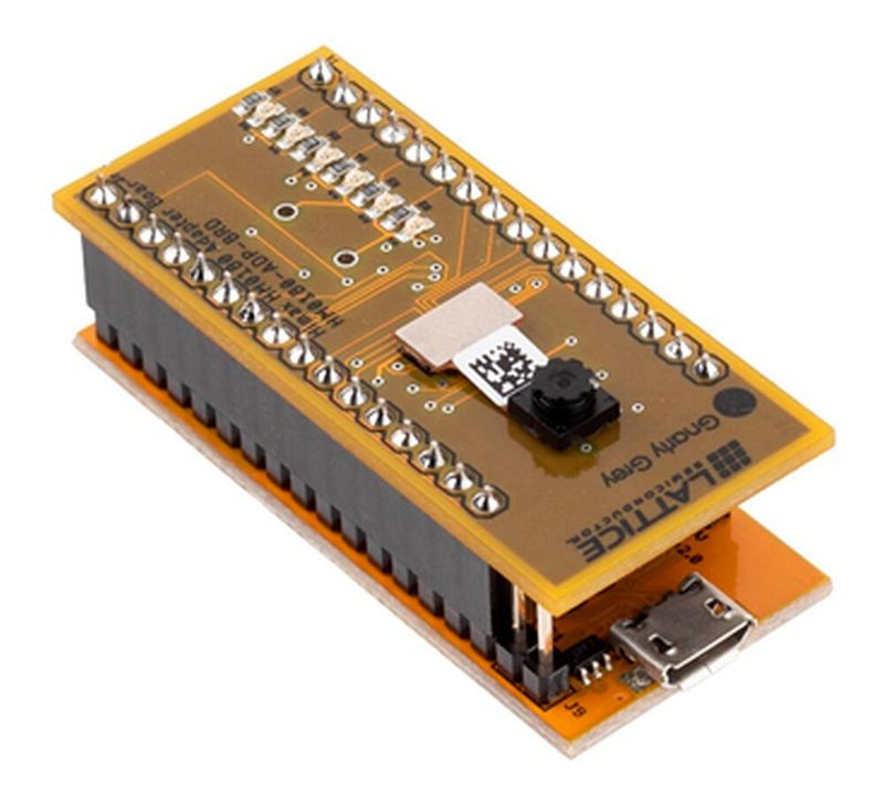 The Himax HM01B0 UPduino Shield runs Lattice's AI application which aims to detect people.